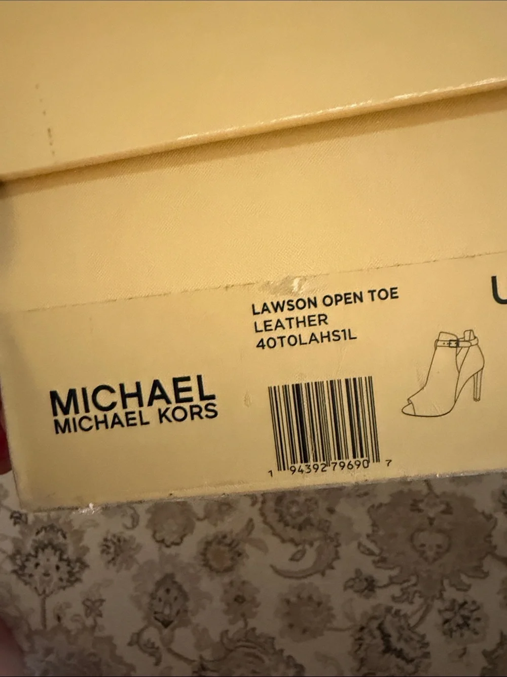 Michael Kors Cognac Leather Peep-Toe Ankle Booties with Buckle Strap